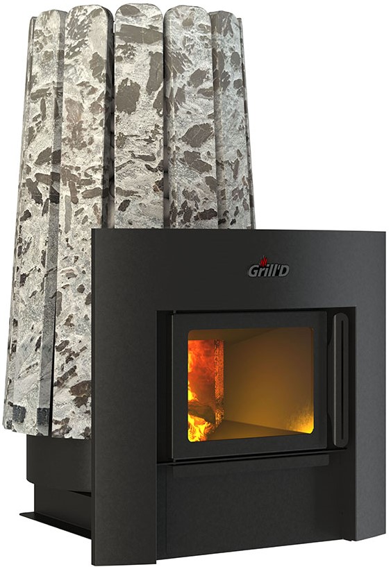 Банная печь Grill'D Cometa Vega 180 Window Stone (Серпентинит) — изображение 2