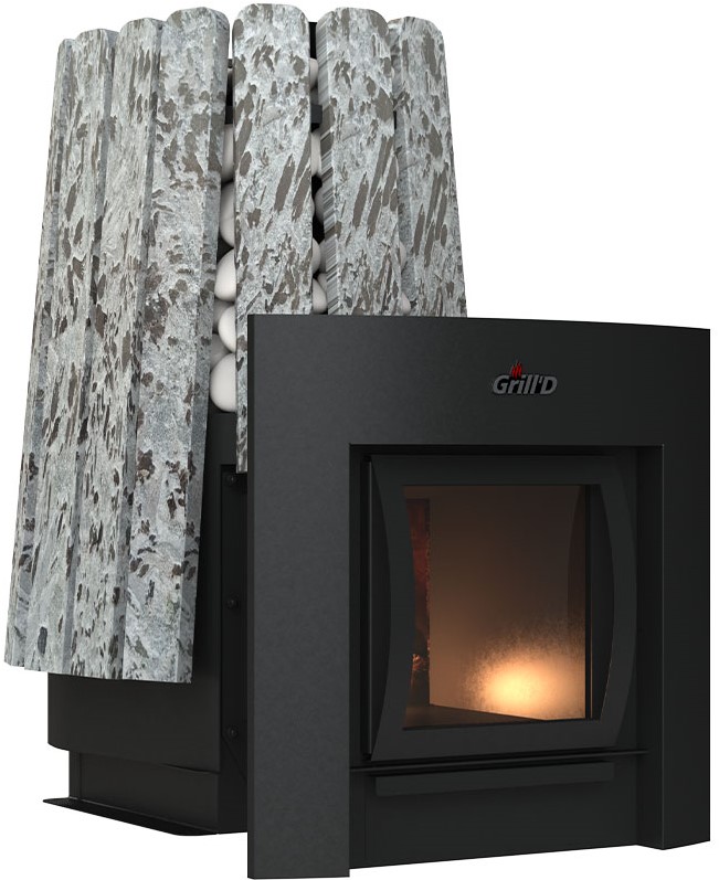Банная печь Grill'D Cometa Vega 350 Window Max Stone (Серпентинит) — изображение 2