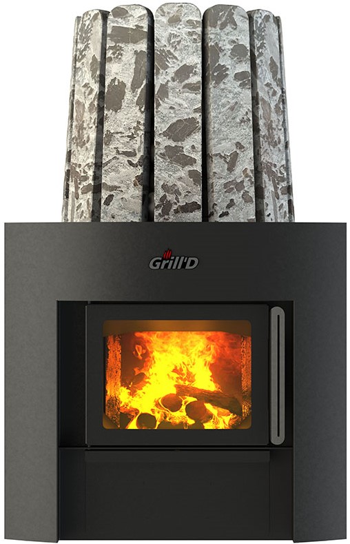Банная печь Grill'D Cometa Vega 180 Window Stone (Серпентинит) — изображение 3
