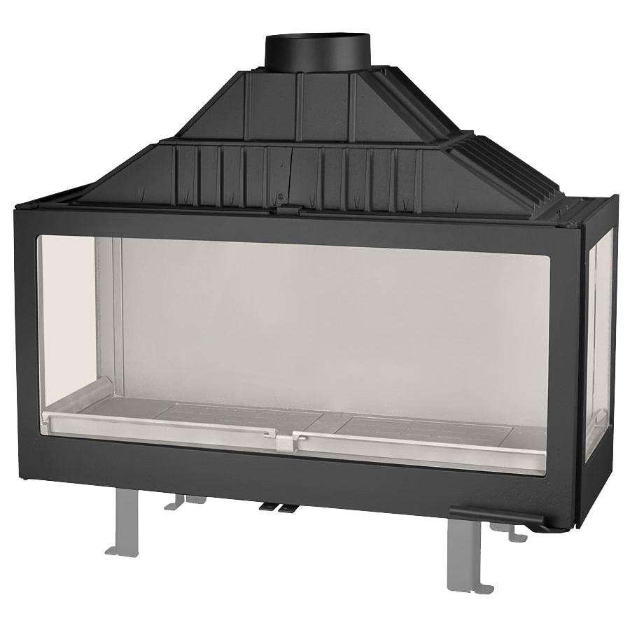 Каминная топка Liseo Castiron LCI 11 GFLR два боковых стекла