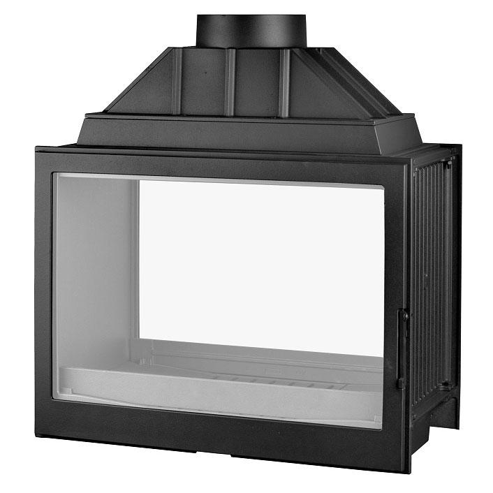 Каминная топка Liseo Castiron LCI 7 GDF двусторонняя, с подводом внешнего воздуха