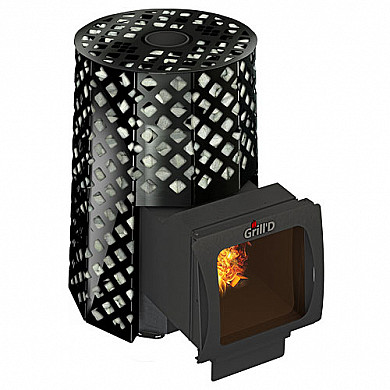 Банная печь Grill'D Violet Romb Long Window Max