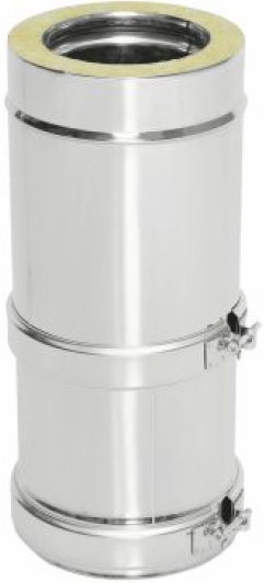 Труба Телескоп Термо L (300-450) ТТТ-Р 304-0.8/304 D150/250 с хомутом