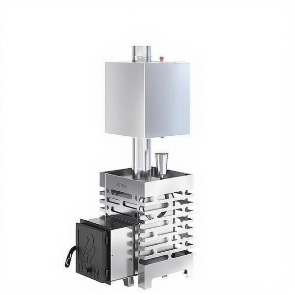 Печь для бани ASTON 12 INOX с баком на трубе 50л Ø115 (AISI 439)